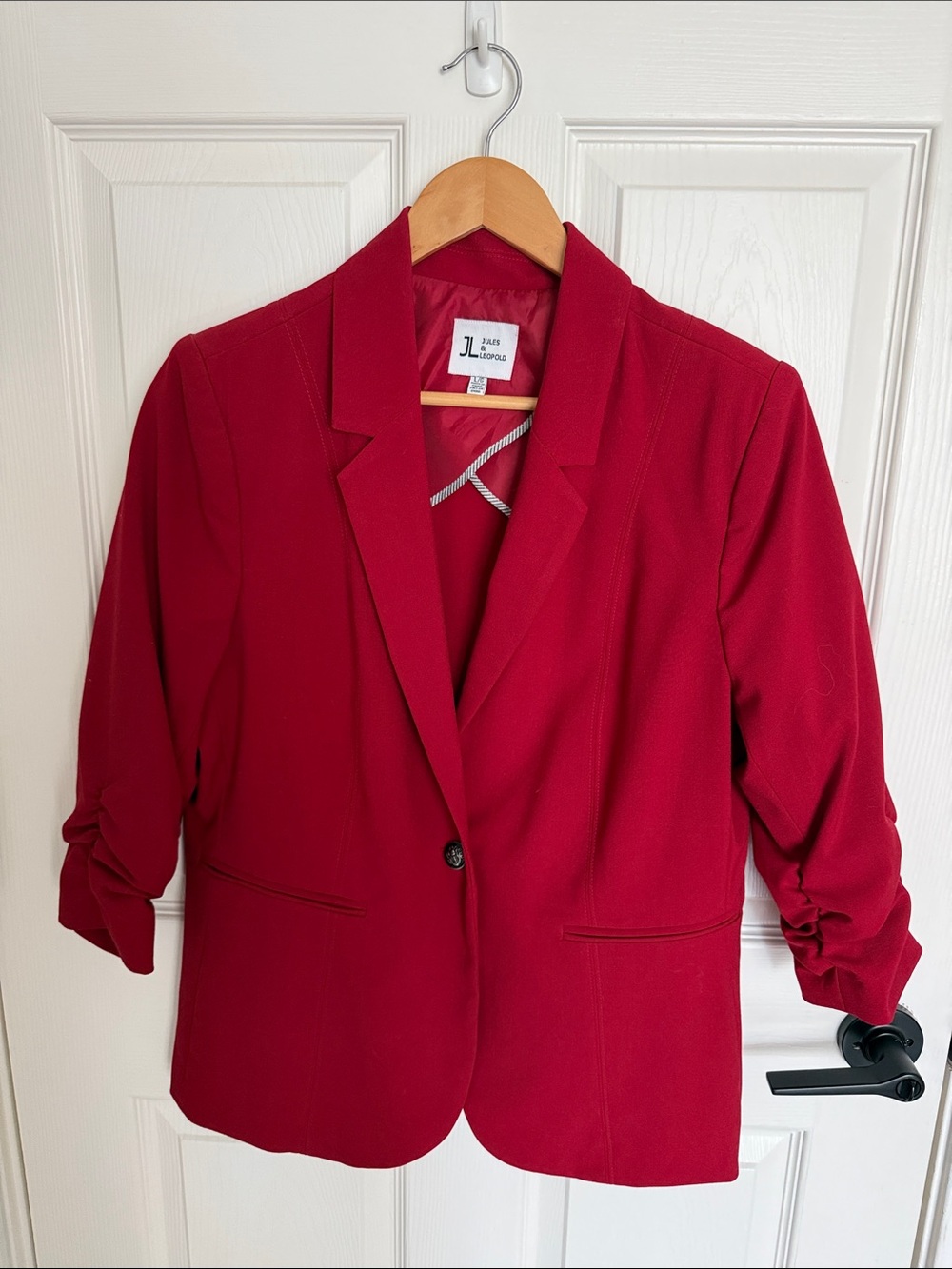 Jules & Leopold Women's Red Blazer Jacket Large